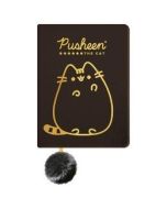 Notatnik pluszowy A5/96K gold Pusheen