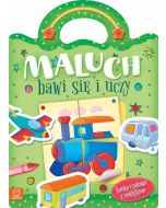 Maluch bawi się i uczy. Nauka i zabawa z naklejkam