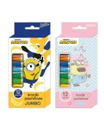 Kredki pastelowe Jumbo 12 kolorów Minionki