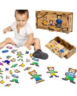 Drewniana układanka - Niedźwiedzie