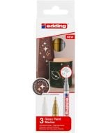 Marker olejowy błyszczący metaliczny 1-2mm 3szt