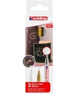 Marker olejowy błyszczący metaliczny 0,8mm 3szt