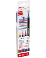 Pisak brokatowy z końcówką pędzelkową 4 kolory