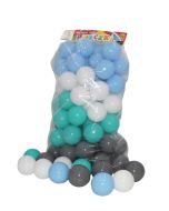 Piłeczki basenowe odcienie pastel. turkus 70mm 80s