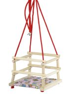 Huśtawka drewniana z poduszką