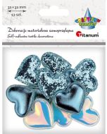 Dekoracje samoprzylepne serca 32x29mm 12szt