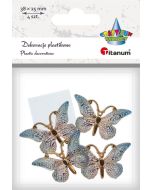 Dekoracje samoprzylepne motyle 38x23mm 4szt