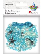 Zestaw do zrobienia biżuterii koraliki plastikowe