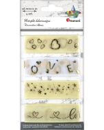 Wstążki z organzy 26mm x1m 4szt