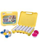 Układanka edukacyjna Jajka w walizce