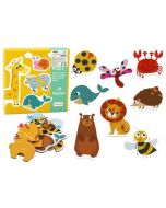 Puzzle edukacyjne zwierzątka 48el
