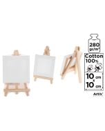 Podobrazie mini 10x10cm 280G/m2 + sztaluga