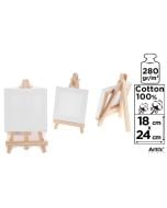 Podobrazie mini 18x24cm 280G/m2 + sztaluga