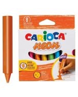 Kredki świecowe maxi neon 8 kolorów CARIOCA