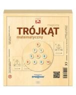 Magiczny trójkąt matematyczny w drewnianym pudełku
