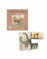 Puzzle układanka sześciana Dinozaury