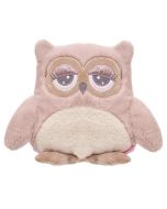 Sowa Abby różowo-kremowa 23cm