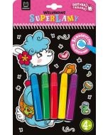 Welurkowe superlamy. Dotykaj i koloruj