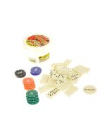 Domino w wiaderku z żetonami 45el