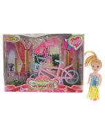 Lalka mini 9cm z rowerkiem