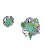 Puzzle 45 konturowe Mapa świata