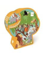 Puzzle 60 konturowe Safari