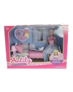 Lalka 29cm z sypialnią