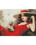 Diamentowa mozaika - Dziewczyna w kapeluszu