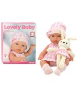 Lalka bobas w nosidełku króliczek