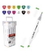 Markery dwustronne Chromax 12 kolorów