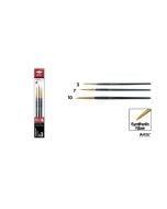 Pędzle syntetyczne 3szt