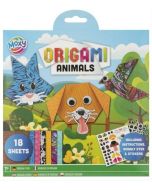 Blok z naklejkami i arkuszami do origami Zwierzęta