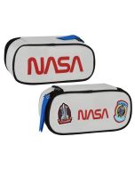 Piórnik saszetka owalna 1 zamek NASA popielata