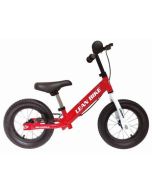 Rower biegowy z pompowanymi kołami czerwony