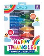 Kredki trójkątne jumbo Happy Triangles 12szt