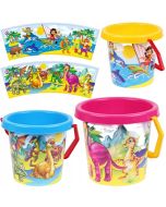 Wiaderko kolorowe do piasku i wody Zwierzęta MIX