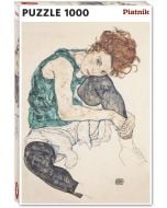 Puzzle 1000 - Schiele, Siedząca Kobieta PIATNIK