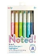 Cienkopisy z zakreślaczami 2w1 Noted!