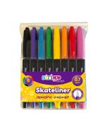 Cienkopisy Skateliner 0,7mm 8szt STRIGO