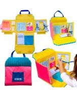 Domek dla lalek torba przenośna niebieski