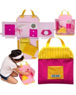 Domek dla lalek torba przenośna zólty