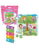Puzzle 2w1 Wróżki 49el