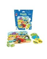 Puzzle 2w1 Pojazdy 49el
