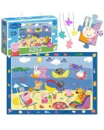 Puzzle 50 obserwacyjne Świnka Peppa. Wakacje