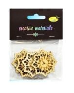 Drewniane elementy w kształcie zegara 4,5cm 5szt