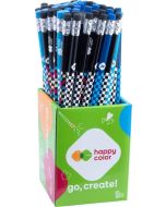 Ołówek z gumką 2B Skate (72szt) HAPPY COLOR