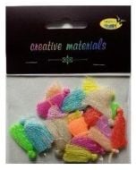 Frędzle pastelowe 3cm 20szt