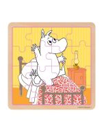 Puzzle 16 drewniane Muminki - Psoty przed snem