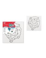 Płótno do malowania kotek świąteczny 20x20