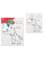 Płótno do malowania dinozaur 20x25